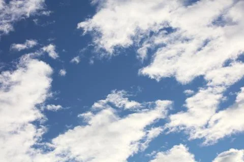 Sky with bubble clouds background high quality prints Stock Photos