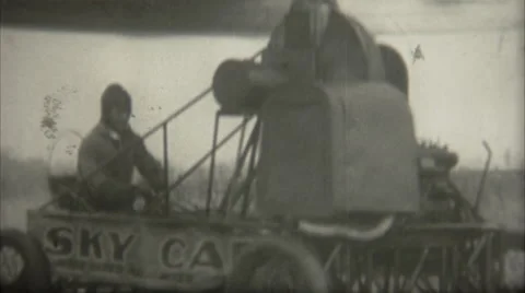 Sky-Car Aeronautical Oddities Vídeo Stock 44783397