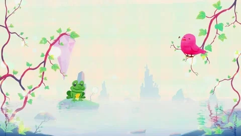 Sky cartoon theme animation Stock Footage 305731655