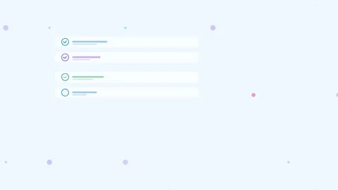 Sky Checkmark Sequence Complete Done Loop Flat Design Loop 動画素材 342606579