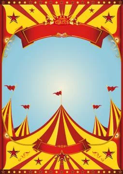 Sky circus big top Stock Illustration