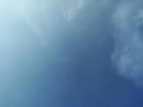 The sky is clear blue Stock Photos