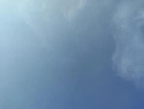 The sky is clear blue Stock Photos