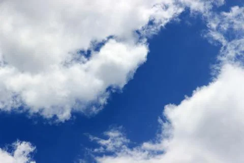 The sky is clear with natural clouds. Stock Photos