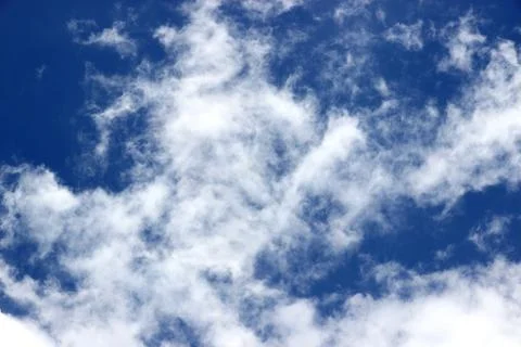 The sky is clear with natural clouds. Stock Photos