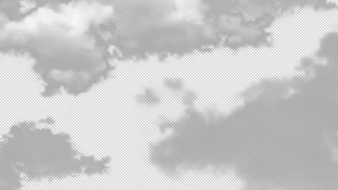 Sky Cloud Background Loop Alpha Stock Footage 345309778