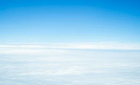 Sky Cloud Background Window Plane Aerial View Air White blue Cloudy Stock Photos