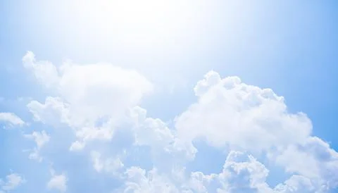 Sky Cloud Blue Background Paronama Web Cloudy summer Winter Season Day Stock Photos
