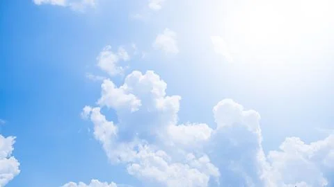 Sky Cloud Blue Background Paronama Web Cloudy summer Winter Season Day Stock Photos