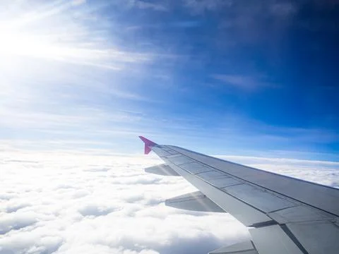 Sky Cloud Blue Background Paronama Web Cloudy summer Winter Season Day Foto stock