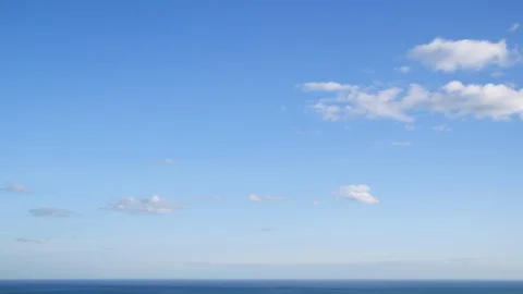 Sky, Cloud, Cloudscape, Outdoors, Day, Nature, Beauty In Nature, Sea, Horizon Stock Footage 95817745