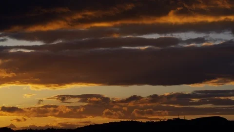 Sky, Cloud, Cloudscape, Outdoors, Sunset, Silhouette, Nature, Beauty In Nature, Stock Footage 95818541