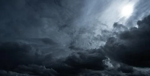 Sky Cloud Dark Stormy cloudy Storm Weather Rainy Night Smoke Texture Stock Photos