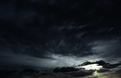 Sky Cloud Dark Stormy cloudy Storm Weather Rainy Night Smoke Texture 写真素材