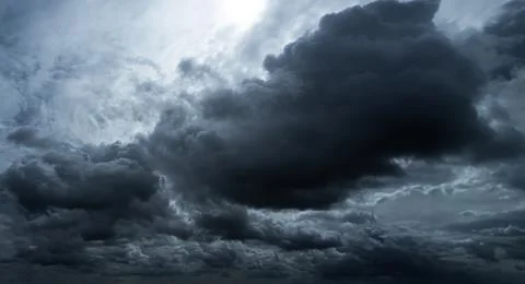 Sky Cloud Dark Stormy cloudy Storm Weather Rainy Night Smoke Texture Fotos Stock