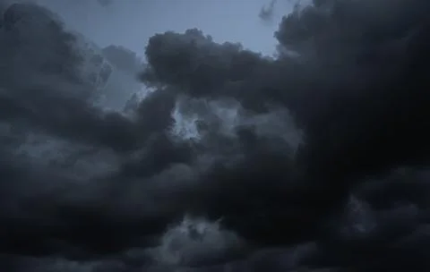 Sky Cloud Dark Stormy cloudy Storm Weather Rainy Night Smoke Texture Stock Photos