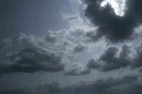 Sky Cloud Dark Stormy cloudy Storm Weather Rainy Night Smoke Texture Foto stock