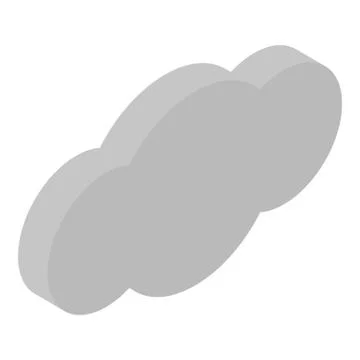 Sky cloud icon, isometric style 스톡 일러스트