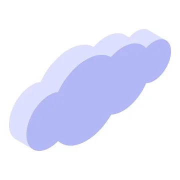 Sky cloud icon, isometric style Stock Illustration