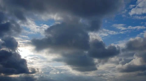 Sky cloud motion time lapse Stock Footage 28504464