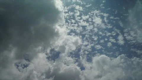 Sky cloud moving blue fast sunshine Timelapse Stock Footage 172054942
