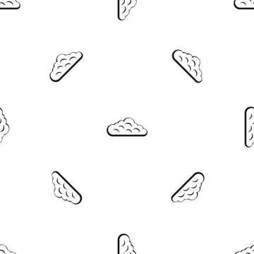 Sky cloud pattern seamless black Illustrazione stock