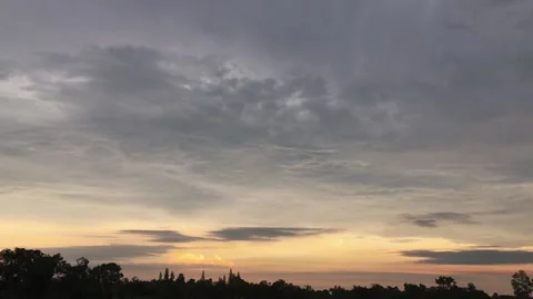 Sky cloud storm sunset time lapse Stock Footage 136140645