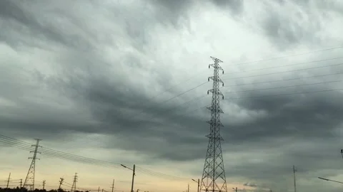 Sky cloud storm time lapse Stock Footage 136140672