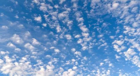 Sky cloud texture in blue background. Soft sky white texture on pattern. Brig Stock Photos