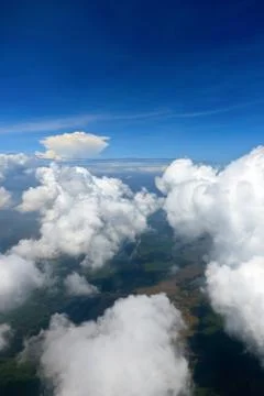 Sky with cloud top view Stock Photos