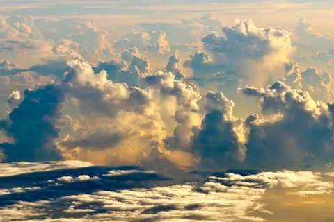 Sky with cloud top view Foto stock