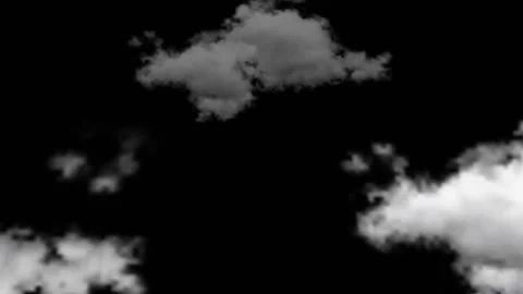 Sky cloud transparent background loop animation video footage Stock Footage 231351439