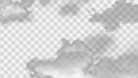 Sky Cloud Transparent Background Loop Stock Footage 345310000
