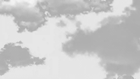Sky Cloud Transparent Background Loops Animations Stock Footage 345309910