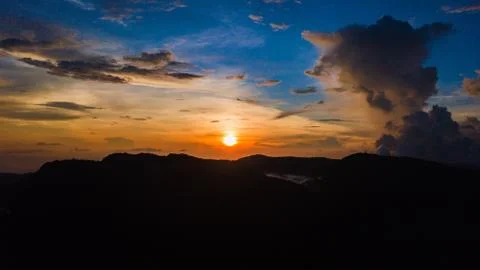 Sky  with Cloud in Twilight time Stock Photos