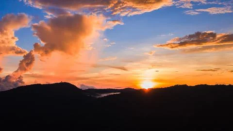 Sky  with Cloud in Twilight time Foto stock