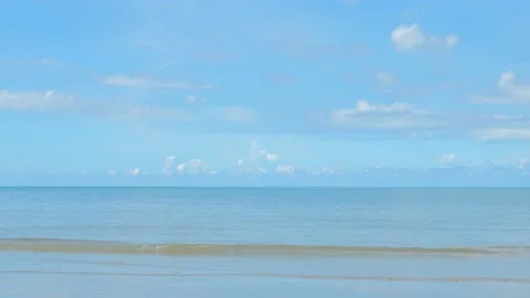 Sky with clouds above the ocean Stock Footage 133928556