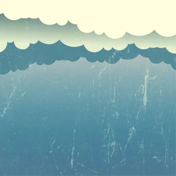 Sky with clouds abstract illustration. vector Stock-Illustration