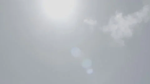 Sky, Clouds and Bright Sun with Lens Flare Stock Footage 185101967