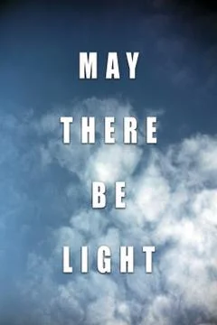 Sky with clouds and quote text about corona virus motivation inspirational ba Stock Photos