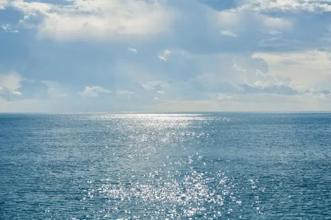 Sky, Clouds and Sea Background Stock-Fotos