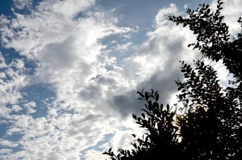 Sky, clouds and shadows. Stock Photos