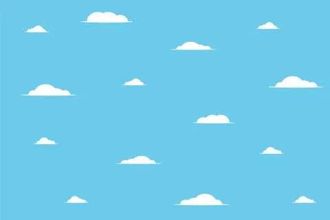 A sky with clouds and stars vector illustration background texture イラスト素材
