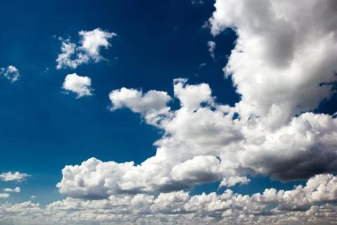 Sky with clouds and sun background Foto stock