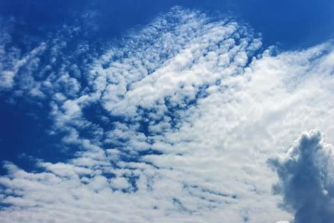 Sky with clouds and sun, cloudy sky.... Stock Photos
