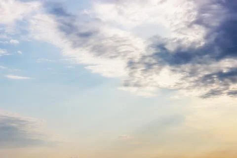 Sky with clouds and sun, cloudy sky.... Stock Photos