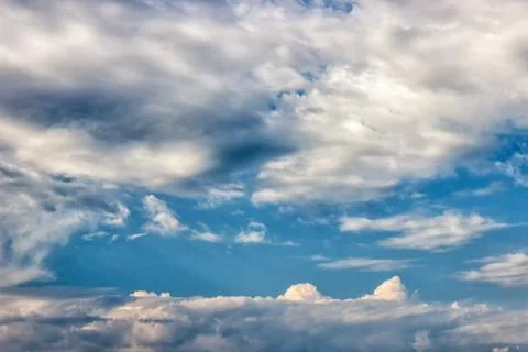Sky with clouds and sun, cloudy sky.... Foto stock