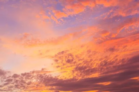 Sky with clouds and sun Stock Photos