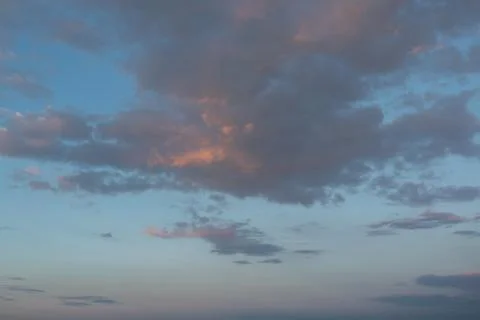 Sky with clouds and sun Stock Photos