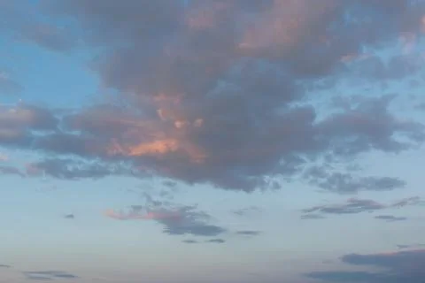 Sky with clouds and sun Stock Photos